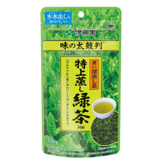 이토엔 맛의 보증수표 특상 찐 녹차 (깊고진한맛, 짙은녹색:주황) 얼음물에도 가능