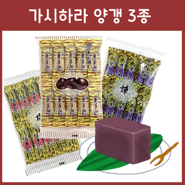 가시하라 양갱 3종 _ 일본 카시하라 양갱